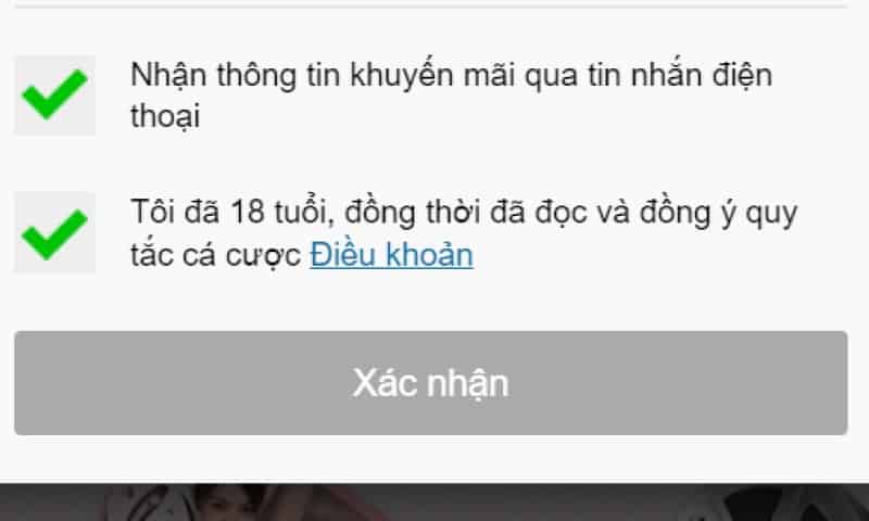 Biểu mẫu tạo tài khoản Kubet