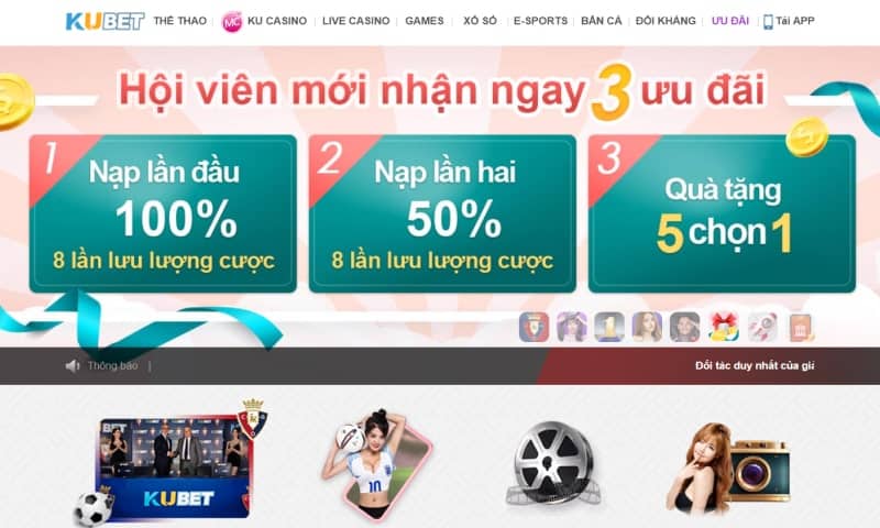 Link truy cập trang chủ Kubet chính thức